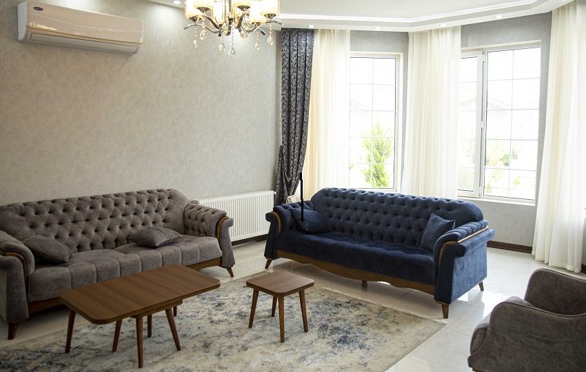 اتاق نشیمن ویلا زیبا کنار