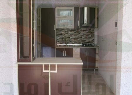 نمای آشپزخانه ویلای بزرگ ساحلی
